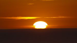 Preview wallpaper sunset, sun, horizon, sky