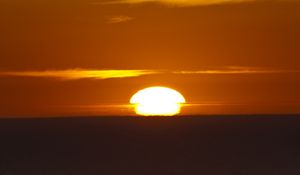 Preview wallpaper sunset, sun, horizon, sky