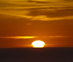 Preview wallpaper sunset, sun, horizon, sky