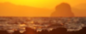 Preview wallpaper sunset, sun, sea, light, blur