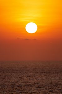 Preview wallpaper sunset, sun, sea, horizon