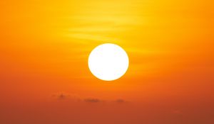 Preview wallpaper sunset, sun, sea, horizon