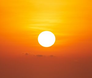 Preview wallpaper sunset, sun, sea, horizon