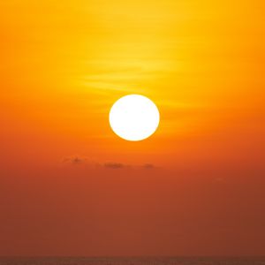 Preview wallpaper sunset, sun, sea, horizon