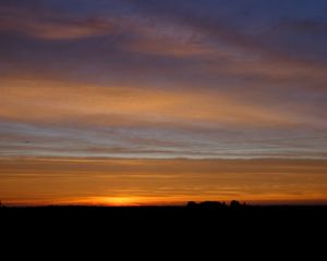 Preview wallpaper sunset, twilight, horizon, evening, dark