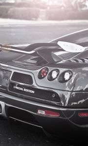 Preview wallpaper supercars, carbon fiber, koenigsegg, supercar, street