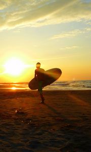 Preview wallpaper surf, ocean, morning