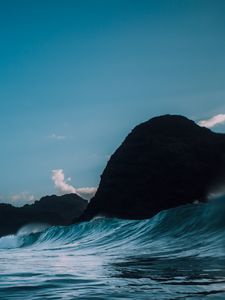 Preview wallpaper surf, sea, rock