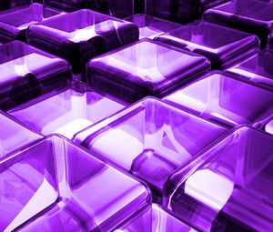 Preview wallpaper surface, blocks, purple, glass