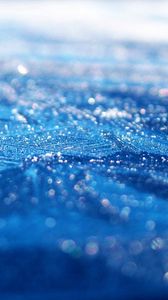 Preview wallpaper surface, blue, drops, dew, moisture