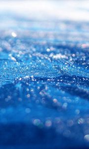 Preview wallpaper surface, blue, drops, dew, moisture