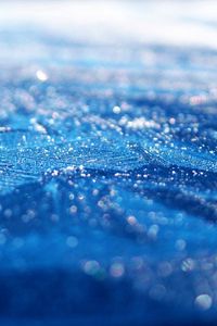 Preview wallpaper surface, blue, drops, dew, moisture