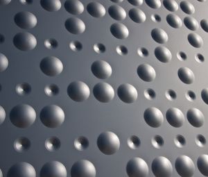 Preview wallpaper surface, circles, volume, texture, gray