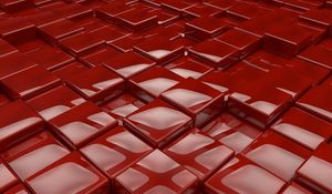 Preview wallpaper surface, cubes, red, smooth