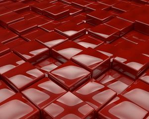 Preview wallpaper surface, cubes, red, smooth