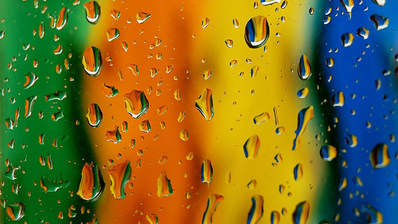 Wallpaper surface, drops, colorful, texture