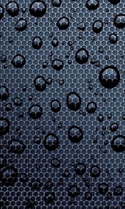 Preview wallpaper surface, drops, dark, texture