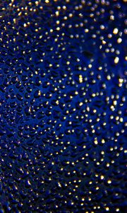 Preview wallpaper surface, drops, glare, blue, macro