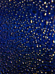 Preview wallpaper surface, drops, glare, blue, macro