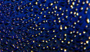 Preview wallpaper surface, drops, glare, blue, macro