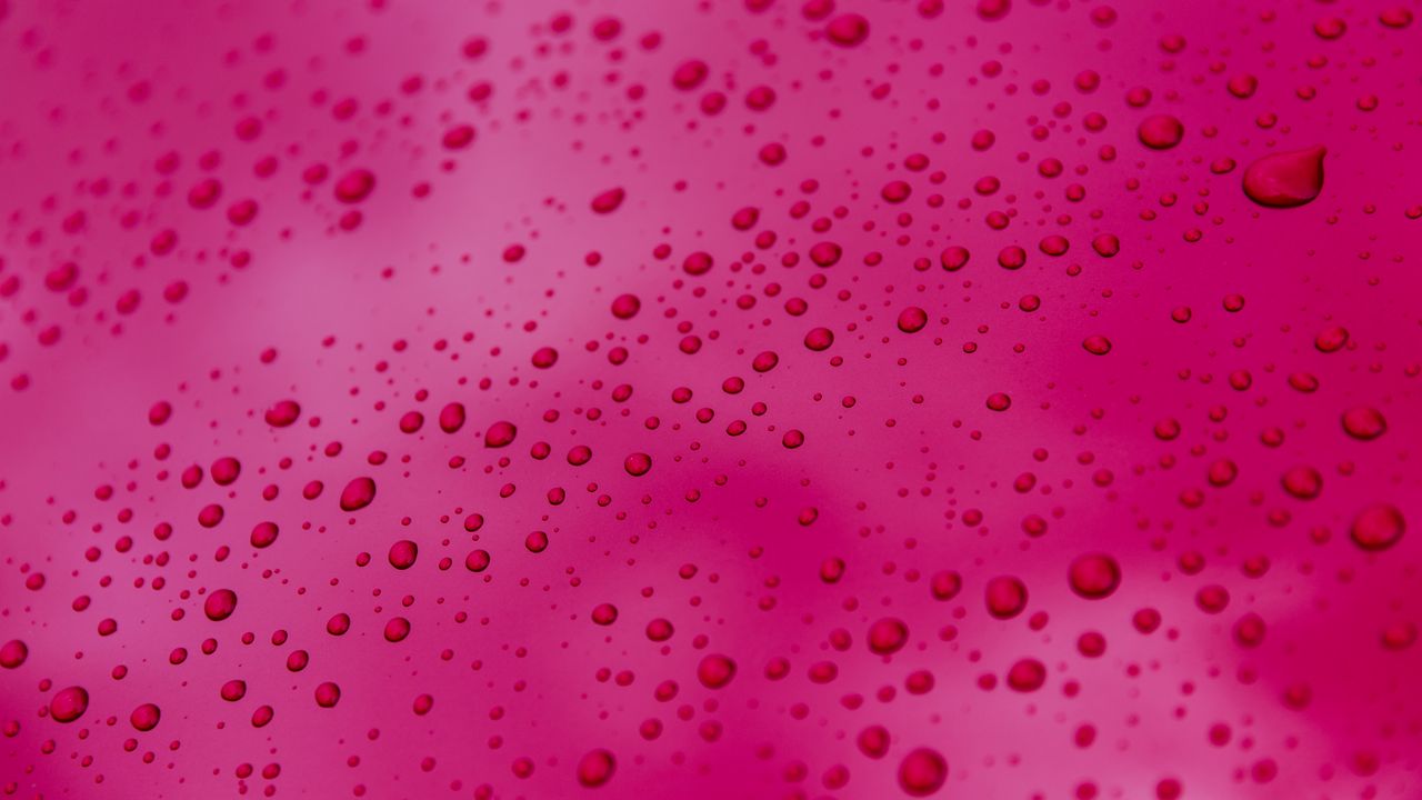 Wallpaper surface, drops, pink