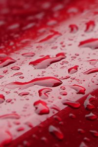 Preview wallpaper surface, drops, water, red, macro