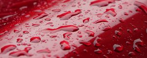 Preview wallpaper surface, drops, water, red, macro
