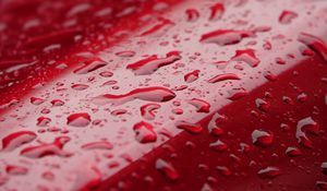 Preview wallpaper surface, drops, water, red, macro