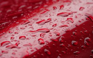 Preview wallpaper surface, drops, water, red, macro
