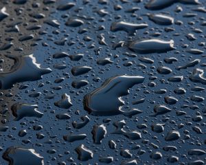 Preview wallpaper surface, drops, water, macro, blue