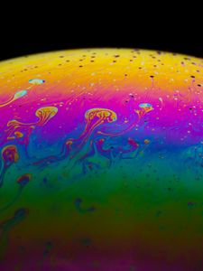 Preview wallpaper surface, paint, stains, colorful, abstraction