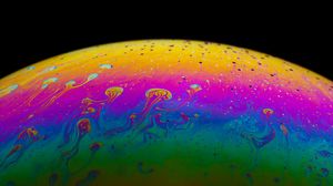 Preview wallpaper surface, paint, stains, colorful, abstraction