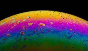 Preview wallpaper surface, paint, stains, colorful, abstraction