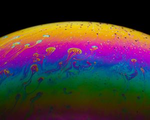 Preview wallpaper surface, paint, stains, colorful, abstraction