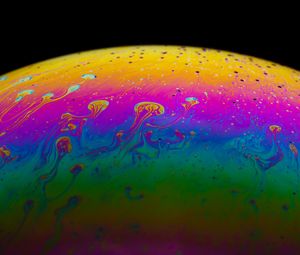 Preview wallpaper surface, paint, stains, colorful, abstraction