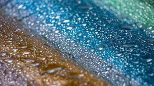 Preview wallpaper surface, rain, drops, water, macro
