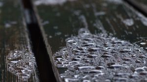 Preview wallpaper surface, wooden, drops, wet