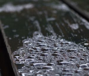 Preview wallpaper surface, wooden, drops, wet