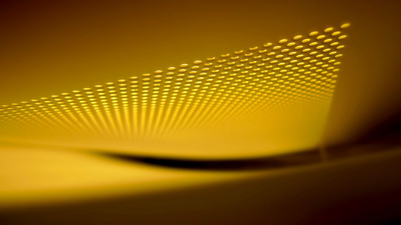 Wallpaper surface, yellow, circles, shadow