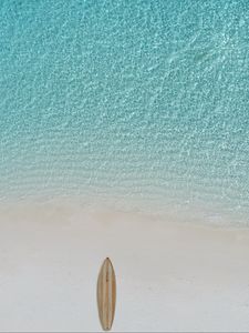 Preview wallpaper surfboard, beach, sea, water, minimalism