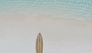 Preview wallpaper surfboard, beach, sea, water, minimalism