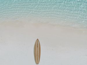 Preview wallpaper surfboard, beach, sea, water, minimalism