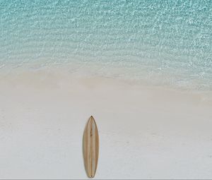 Preview wallpaper surfboard, beach, sea, water, minimalism
