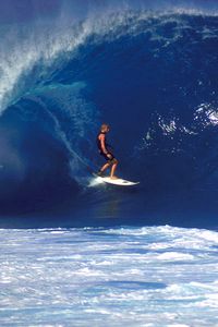Preview wallpaper surfing, guy, board, wave