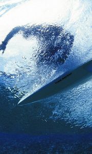 Preview wallpaper surfing, surfer, water, depth
