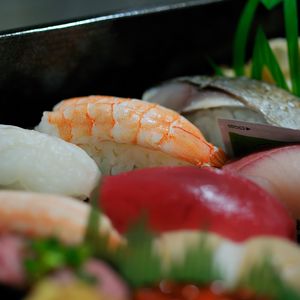 Preview wallpaper sushi, fish, rice, japan, food