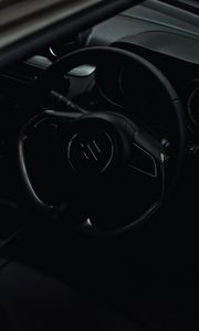 Preview wallpaper suzuki, car, steering wheel, salon
