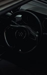 Preview wallpaper suzuki, car, steering wheel, salon
