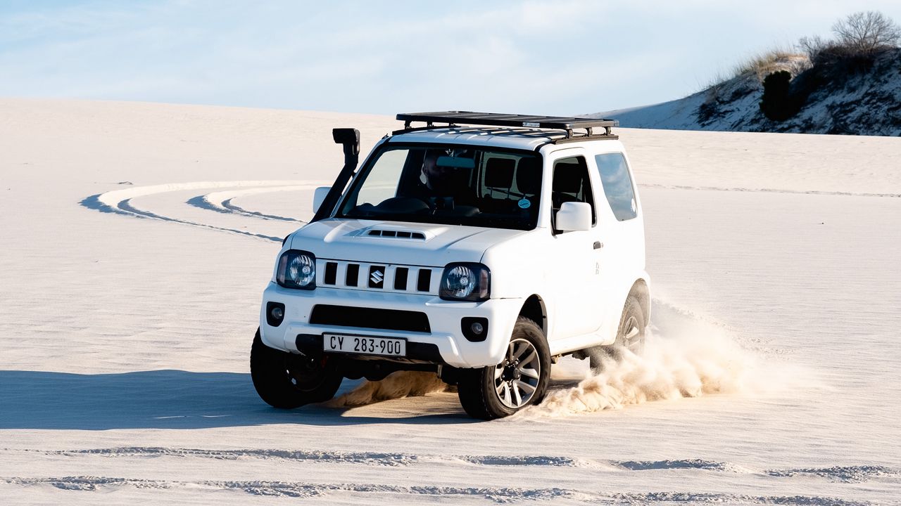 Wallpaper suzuki jimny, suzuki, suv, desert, sand