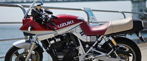 Preview wallpaper suzuki katana, suzuki, motorcycle, bike, red